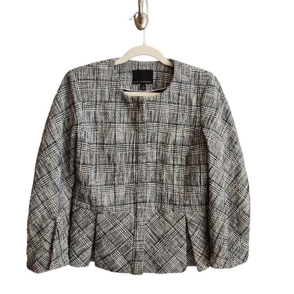 Banana Republic Black & White‎ Tweed Jacket/Blazer Size 8 - Picture 1 of 13